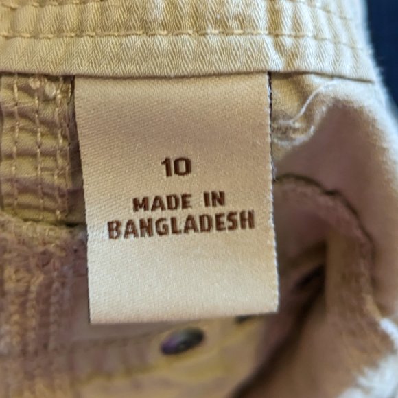 Natural Reflections - women’s beige khaki cargo cotton shorts Sz 10 - Picture 11 of 12